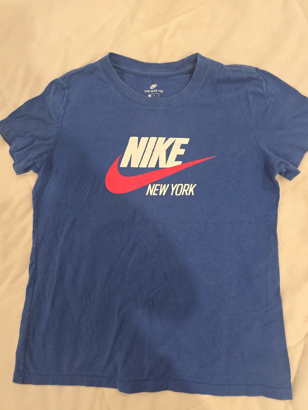 Nike Kids' Blue New York Logo Tee Size 8-10